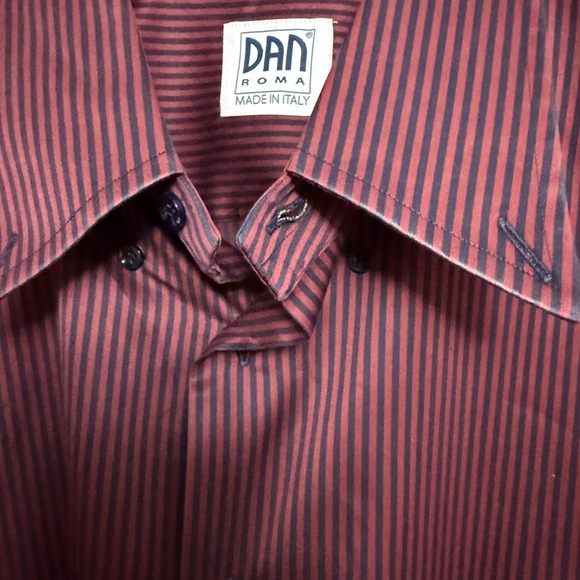 Dan Roma custom made Italian Striped Shirt XXL - Picture 4 of 7